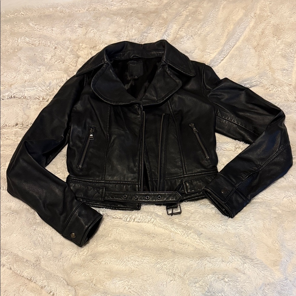 Women's Black Leather Jacket
